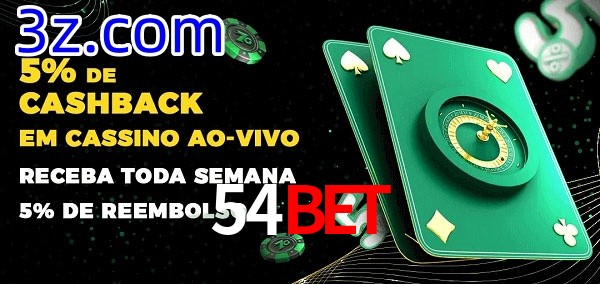 Promoções do cassino ao Vivo 54Bet